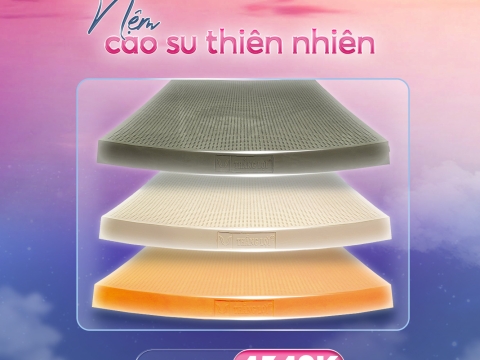 CỰC HOT - Giảm 40% tất cả các dòng nệm cao su thiên nhiên Thắng Lợi